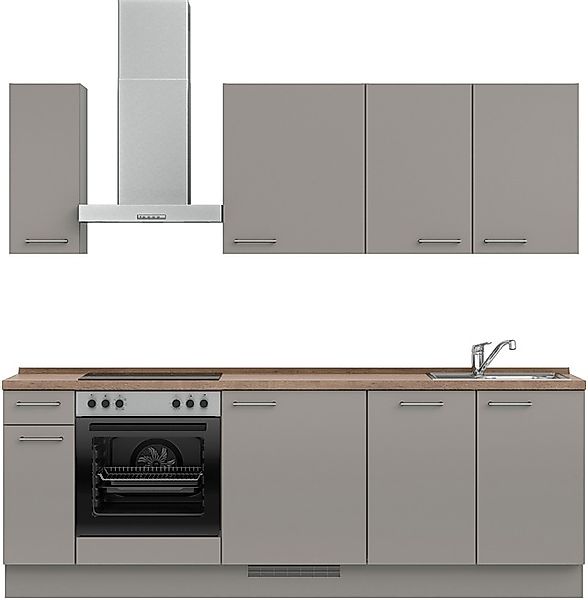 nobilia® Küchenzeile »"Laser I", Ausrichtung wählbar, Breite 240 cm« vormon günstig online kaufen