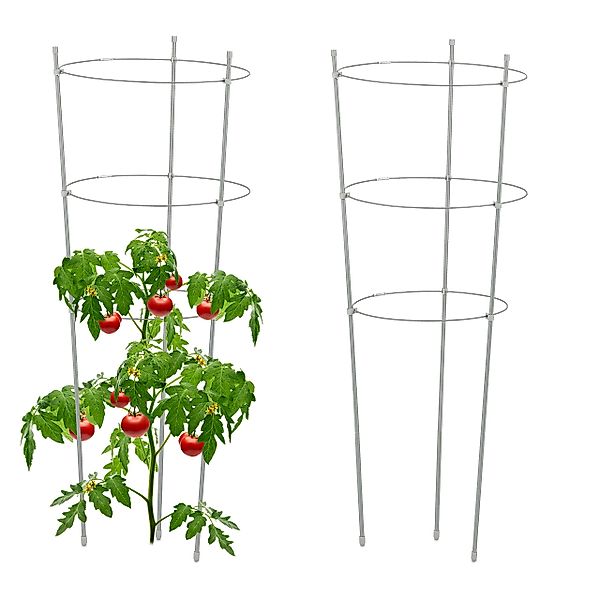 relaxdays Rankhilfe Graue Rankhilfe 76 cm günstig online kaufen