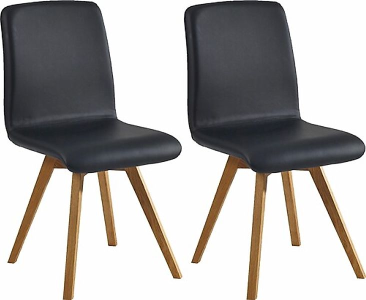 massivline&more 4-Fußstuhl »Karla« (Set) 2 Stk.Gestell aus Massivholz günstig online kaufen