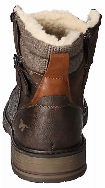 Mustang Shoes Winterboots, Blockabsatz, Winterstiefelette, Schnürboots mit günstig online kaufen