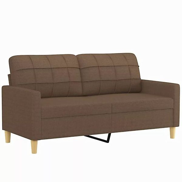 vidaXL Sofa 2-Sitzer Sofa Couch Möbel Taupe 140 cm Stoff günstig online kaufen