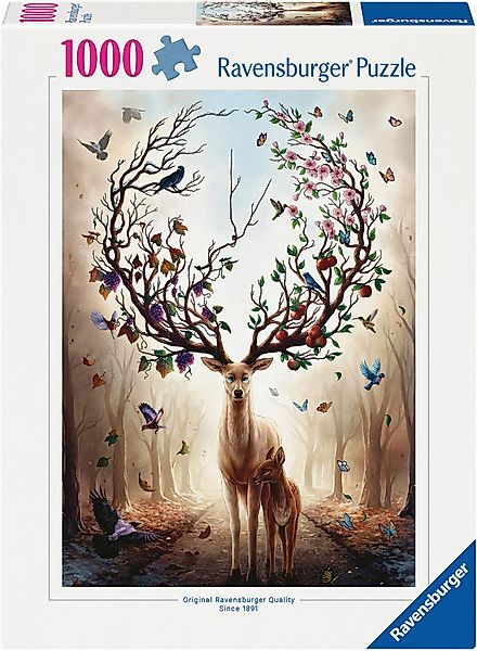Ravensburger Puzzle Magischer Hirsch, 1000 Puzzleteile, günstig online kaufen