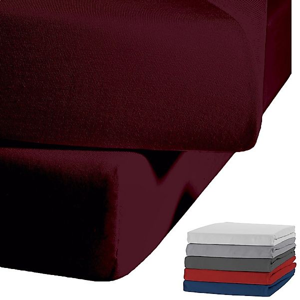 JACK Spannbettlaken JACK by Kaeppel Spannbetttuch Uni Einfarbig, Biber, Gum günstig online kaufen