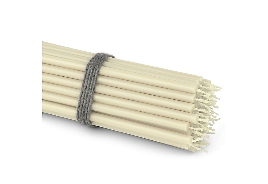 NKlaus Spitzkerze 50x Altarkerzen Weiß Rußfrei Tropffrei dünn L 16cm günstig online kaufen