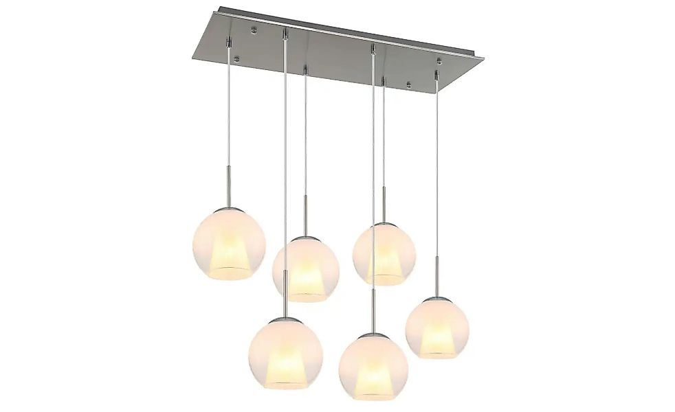 Globo Lighting Pendelleuchte   ¦ silber ¦ Maße (cm): B: 90 H: 120 Lampen & günstig online kaufen