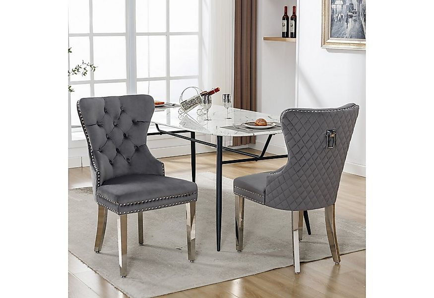 Flieks Esszimmerstuhl (2 St), 2er Set Polsterstuhl Wohnzimmerstuhl Küchenst günstig online kaufen