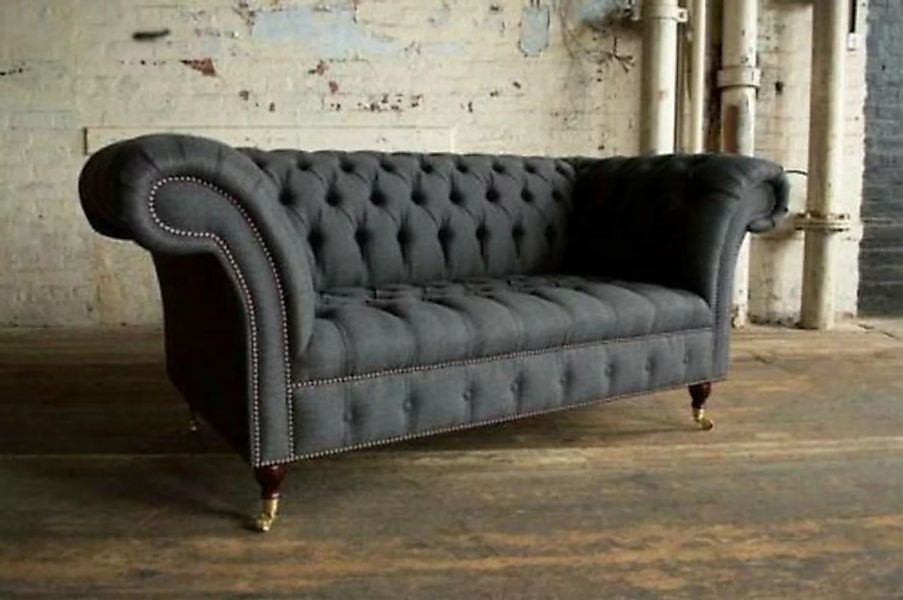 JVmoebel Sofa Chesterfield 2 Sitzer Couch Polster Sitz Textil günstig online kaufen