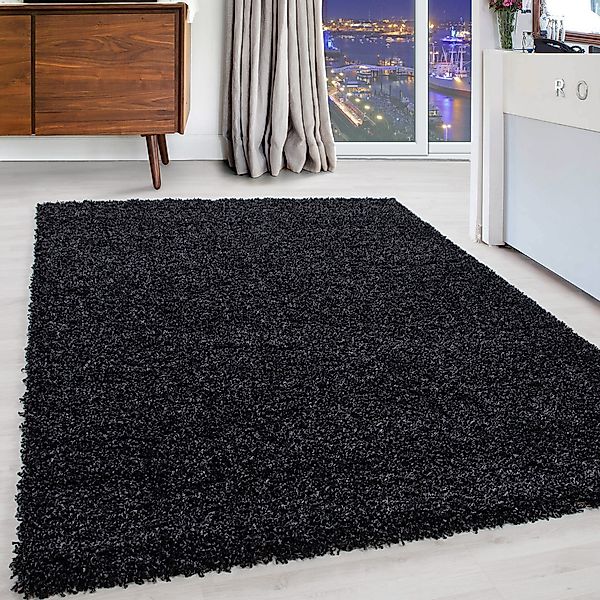 Carpettex Hochflor-Teppich Unicolor - Einfarbig, Läufer, günstig online kaufen