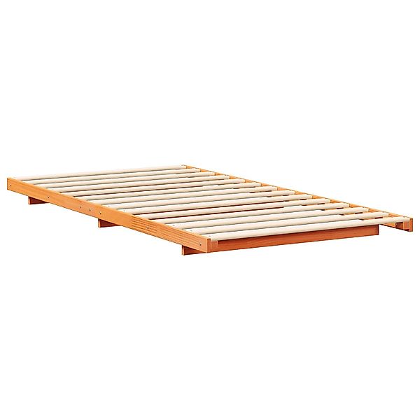 vidaXL Bett Bodenbettgestell Wachsbraun 75 x günstig online kaufen