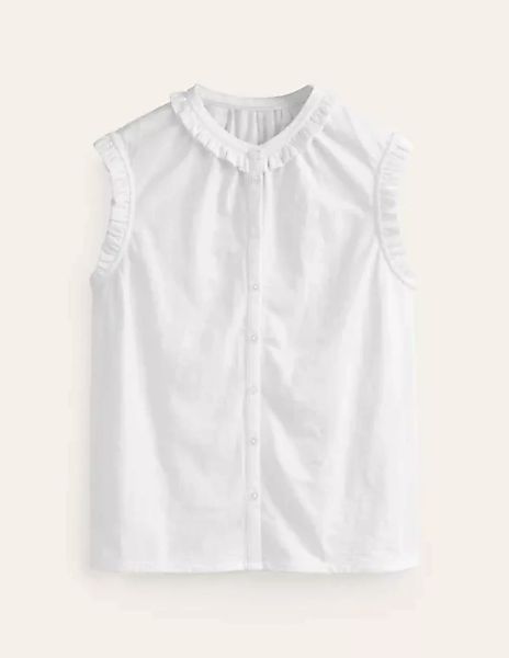 Olive Ärmelloses Hemd Damen Boden, Weiß günstig online kaufen