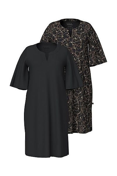 Ulla Popken Bigshirt Bigshirts 2er-Pack Tunika-Ausschnitt günstig online kaufen