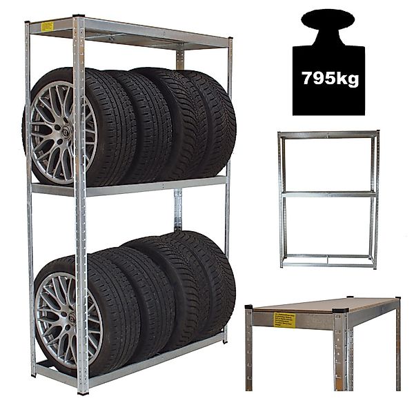 TRUTZHOLM Steckregal Reifenregal für 8 Räder günstig online kaufen