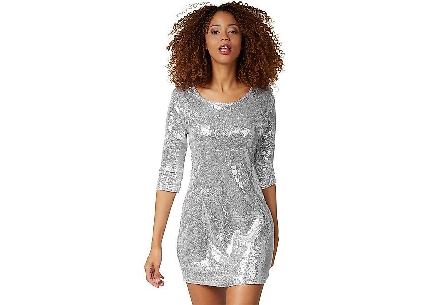 dressforfun Paillettenkleid Pailletten-Langarmkleid günstig online kaufen