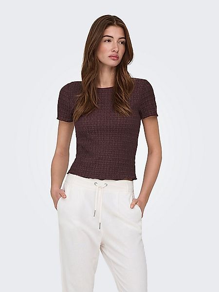 ONLY Kurzarmshirt ONLILSE S/S TOP STRUCTURE JRS NOOS Kunstfaser, regular fi günstig online kaufen