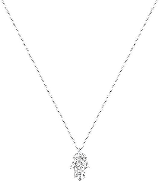 Elli Kette mit Anhänger Schmuck Geschenk Silber 925 Hamsa Hand, mit Glasste günstig online kaufen