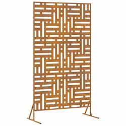 vidaXL Gartenzaun Sichtschutz Grau Stahl, (1-St) günstig online kaufen