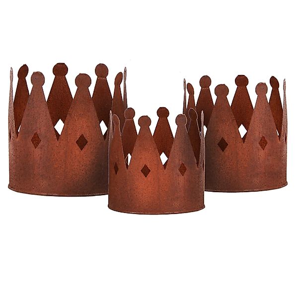 UNUS GARDEN Gartenstecker Roststecker Kronen 3er günstig online kaufen