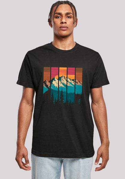F4NT4STIC T-Shirt "Berg Sonnenuntergang Retro" Premium Qualität günstig online kaufen