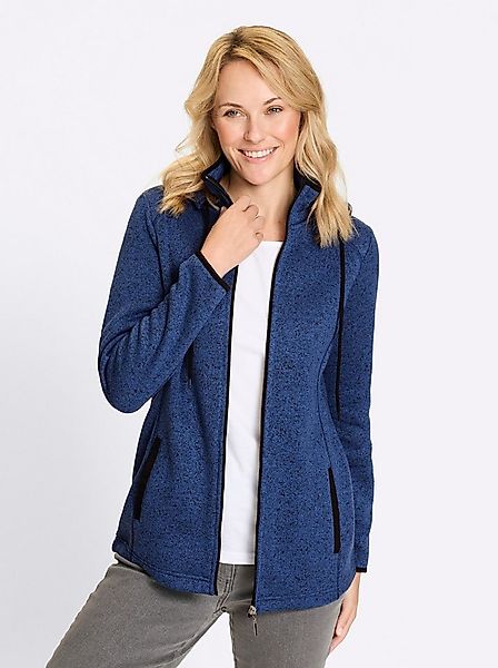 Sieh an! Allwetterjacke Strickfleece-Jacke Langarm günstig online kaufen