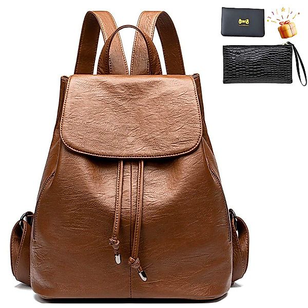 RWEUOQ Rucksack PU-Leder-Rucksack, Casual Bag Classic günstig online kaufen