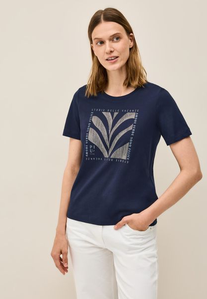 Cecil T-Shirt aus reiner Baumwolle günstig online kaufen