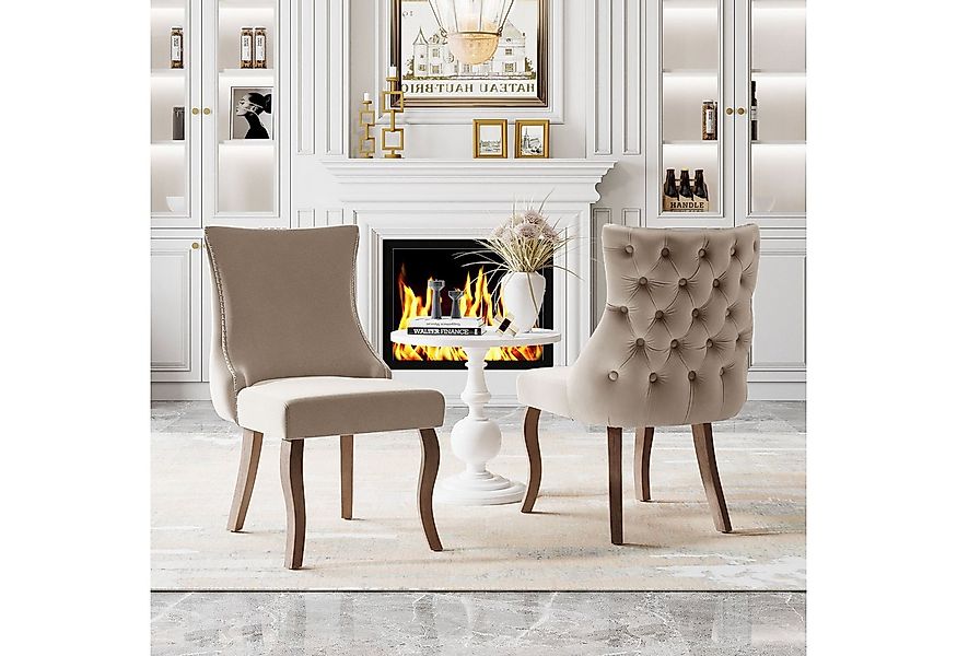 Flieks Esszimmerstuhl (2er Set, 2 St), Küchenstühle Polsterstuhl mit Rücken günstig online kaufen