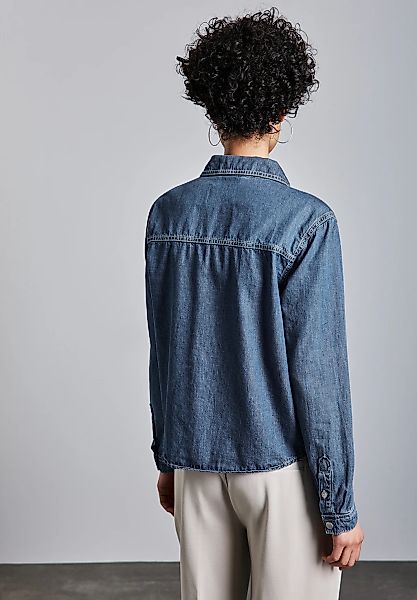 STREET ONE Jeansbluse mit Druckknöpfen günstig online kaufen