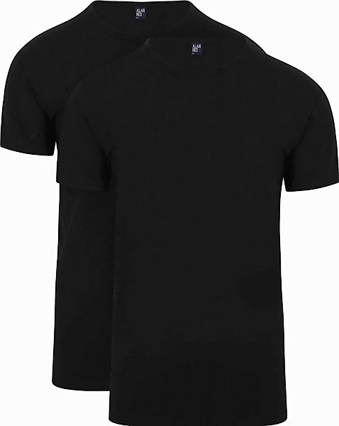 Alan Red Ottawa U-Ausschnitt Stretch Schwarz (2er-Pack) - Größe L günstig online kaufen