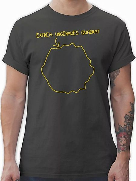 Shirtracer T-Shirt Extrem ungenaues Quadrat Sprüche Statement mit Spruch günstig online kaufen