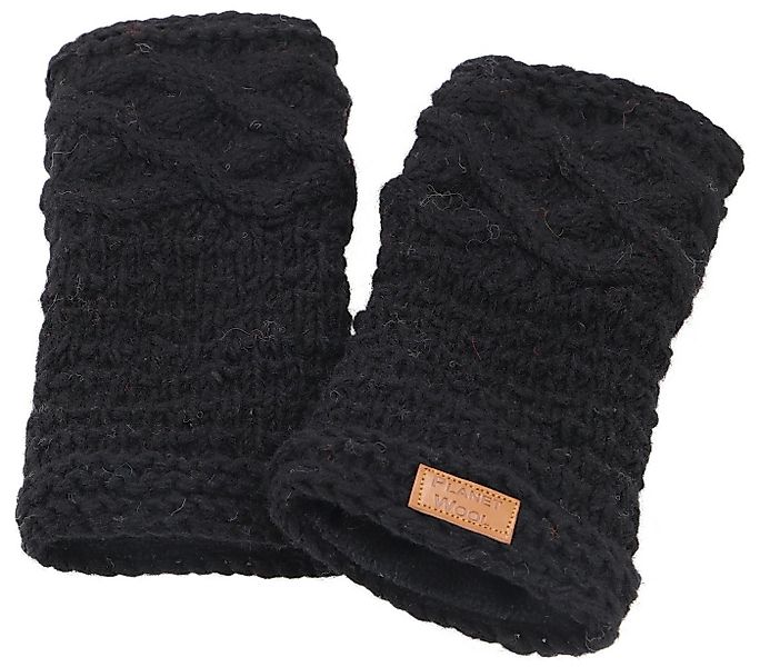 Guru-Shop Strickhandschuhe Handgestrickte Pulswärmer, Handstulpen,.. günstig online kaufen