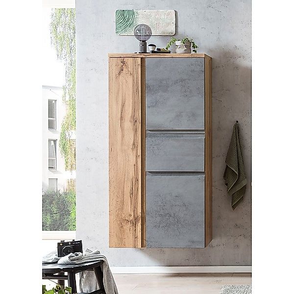 Lomadox Midischrank VASTO-03-CONCRETE 65cm Midischrank mit günstig online kaufen