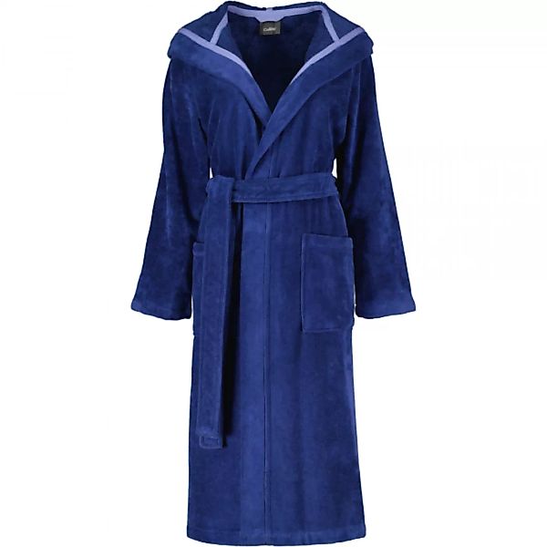 Cawö Home - Damen Bademantel Kapuze 825 - Farbe: blau - 11 - L günstig online kaufen