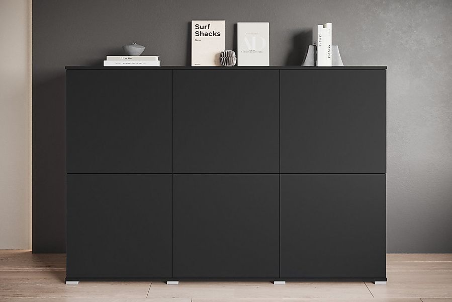 INOSIGN Highboard Kenia, moderne grifflose Hochkommode mit 6 Türen, Breite günstig online kaufen