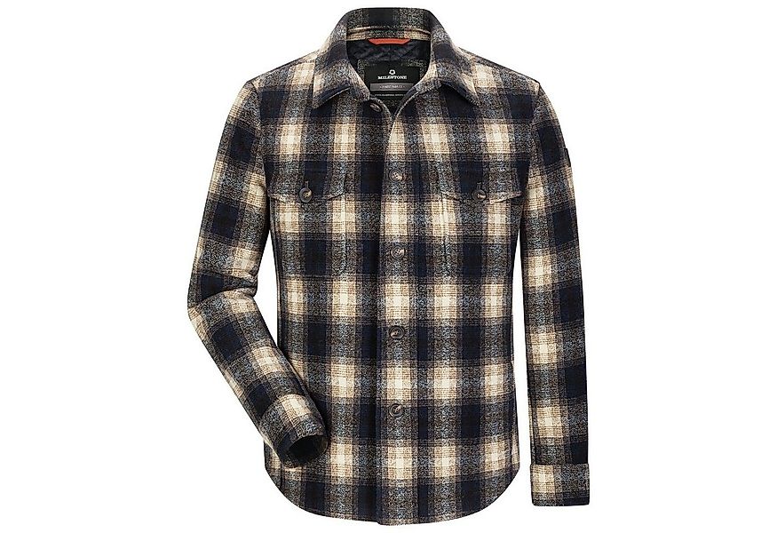 Milestone Wolljacke Pizaro Herrenjacke Overshirt Hemdjacke mit Karomuster günstig online kaufen