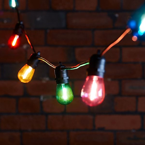 Ultimate Connect 95m 190er LED Lichterkette Glühbirnen bunt koppelbar schwa günstig online kaufen