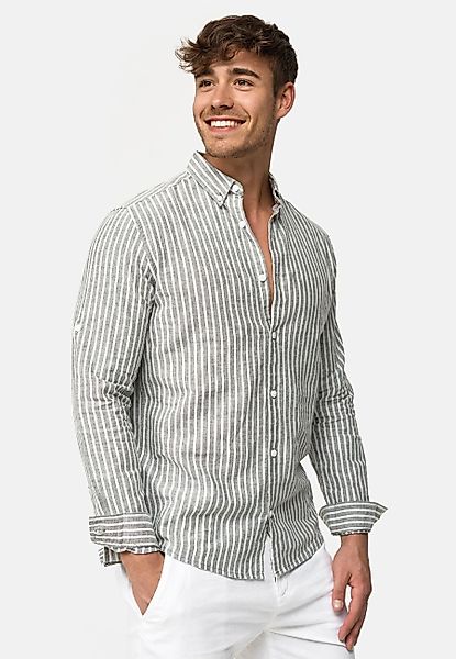Indicode Langarmhemd Brayden mit Button-Down-Kragen günstig online kaufen