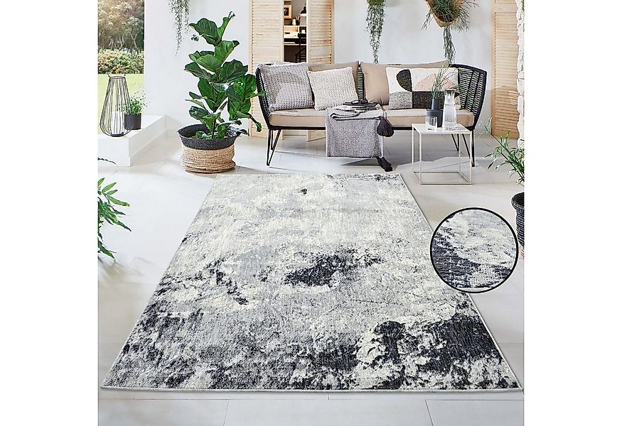 my home Teppich Anabella, rechteckig, Höhe: 7 mm, im Vintage-Look, waschbar günstig online kaufen