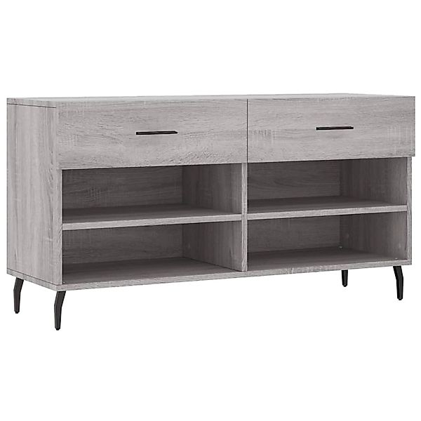 vidaXL Schuhbank Grau Sonoma 102x35x55 cm Holzwerkstoff 829762 günstig online kaufen