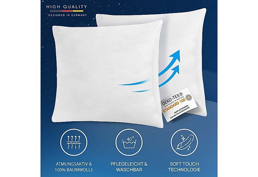 LILENO HOME Federkissen geeignet für Allergiker in verschiedenen Größen - M günstig online kaufen