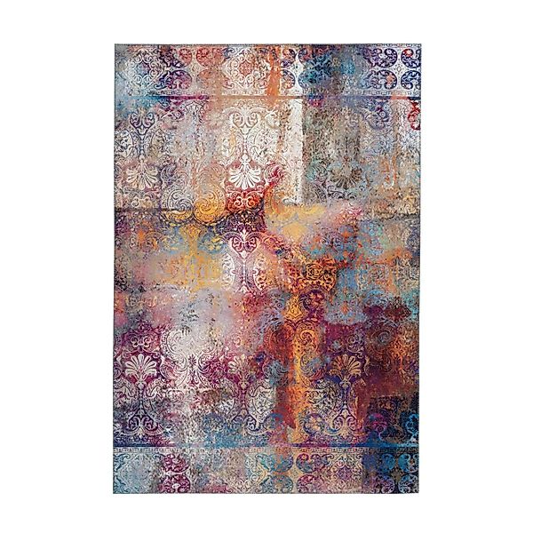 MeGusta Flachflor Teppich Multi Vintage Design Patchwork Design 170 x 240 c günstig online kaufen