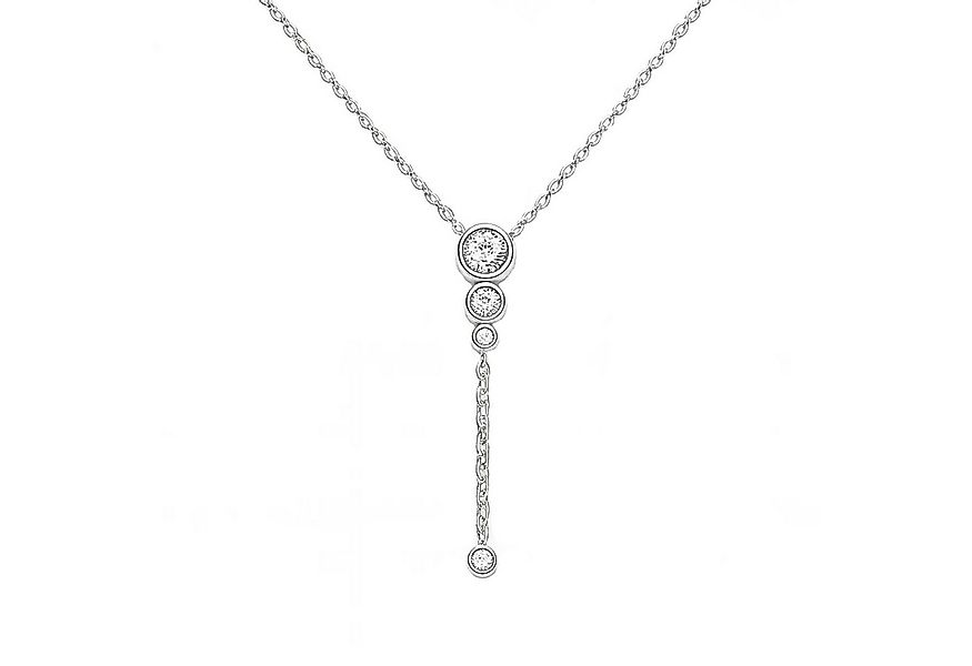 Impala Y-Kette Aprila 925 Silber rhodiniert mit Zirkonia, Damen Halskette a günstig online kaufen