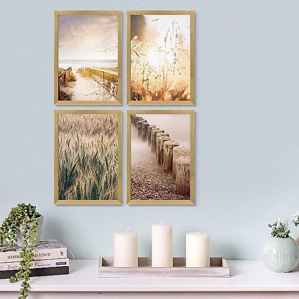 PHOTOLINI Bilderrahmen 4er Set 21x30 cm günstig online kaufen
