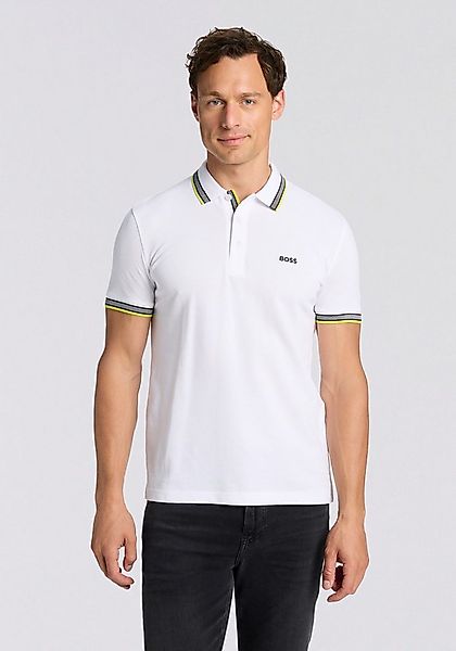 BOSS GREEN Poloshirt Paddy mit kontrastfarbenen Streifen am Kragen günstig online kaufen