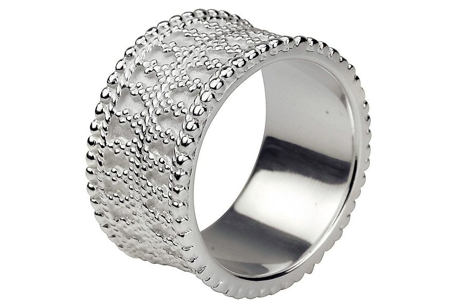 SILBERMOOS Silberring Ring mit doppeltem Ornamentband, 925 Sterling Silber günstig online kaufen