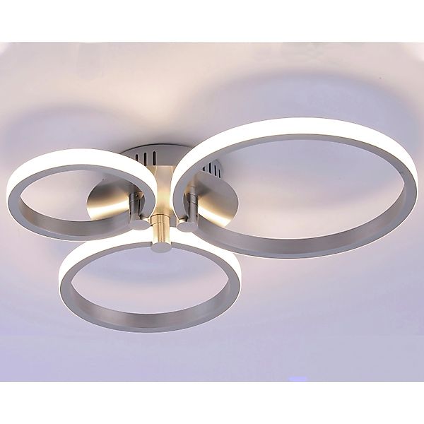 Just Light. LED-Deckenleuchte Johanna Stahl 49 x 40 cm günstig online kaufen
