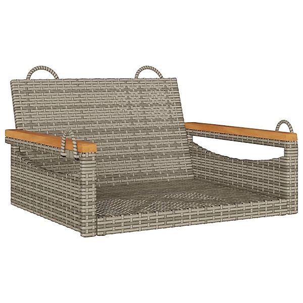 vidaXL Hängesessel Grau 63x62x40 cm Poly Rattan 368162 günstig online kaufen