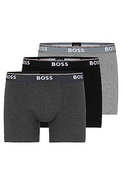 BOSS Langer Boxer "Brief 3 PACK" mit farblich passendem Webbund günstig online kaufen