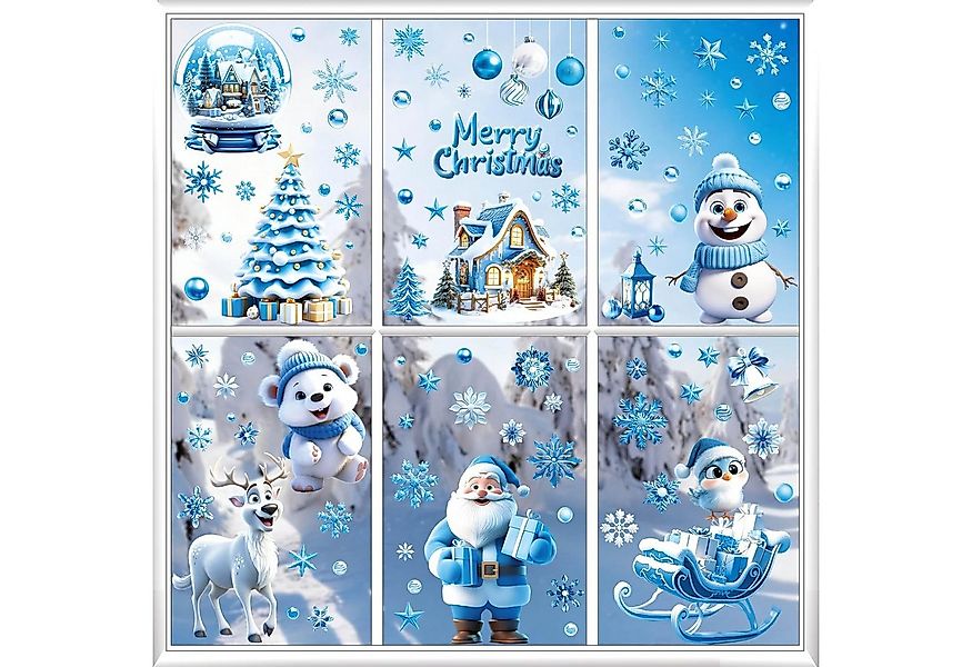 FELIXLEO Fenstersticker Fensterbilder Fensterdeko Weihnachten Selbstklebend günstig online kaufen