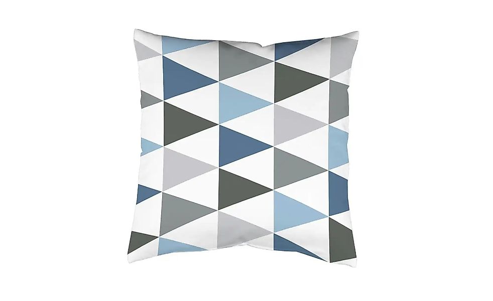 HOME Wohnideen Kissenhülle   ¦ blau ¦ Maße (cm): B: 50 H: 50 Dekokissen & D günstig online kaufen