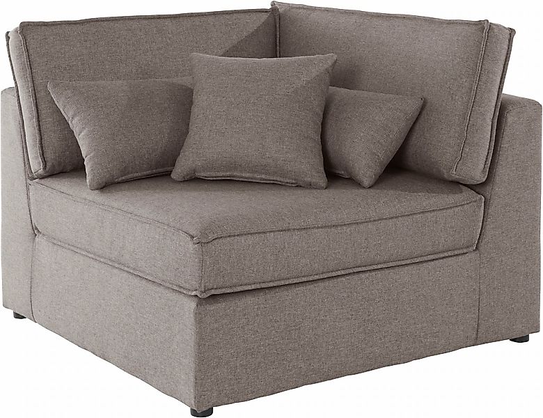 RAUM.ID Sofa-Eckelement "Florid" Teil eines Modulsofas, fester Sitzkomfort, günstig online kaufen